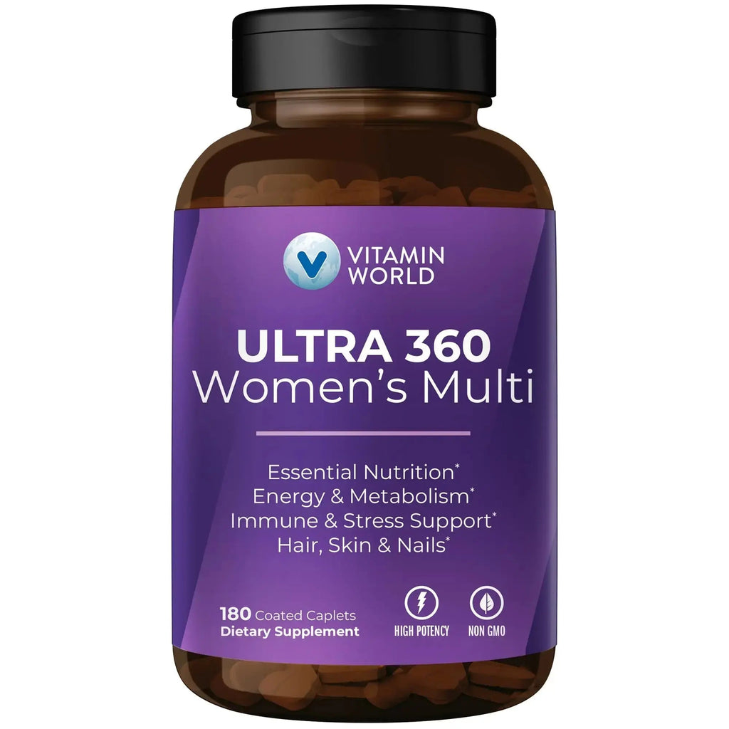 Vitamin World Ultra 360 Multivitamin for Women, Women's Multivitamin with Herbs & Collagen for Hair, Skin & Nails, Supplement with Iron, Vitamin A, B, C, D, E Vitamin World Au supplements