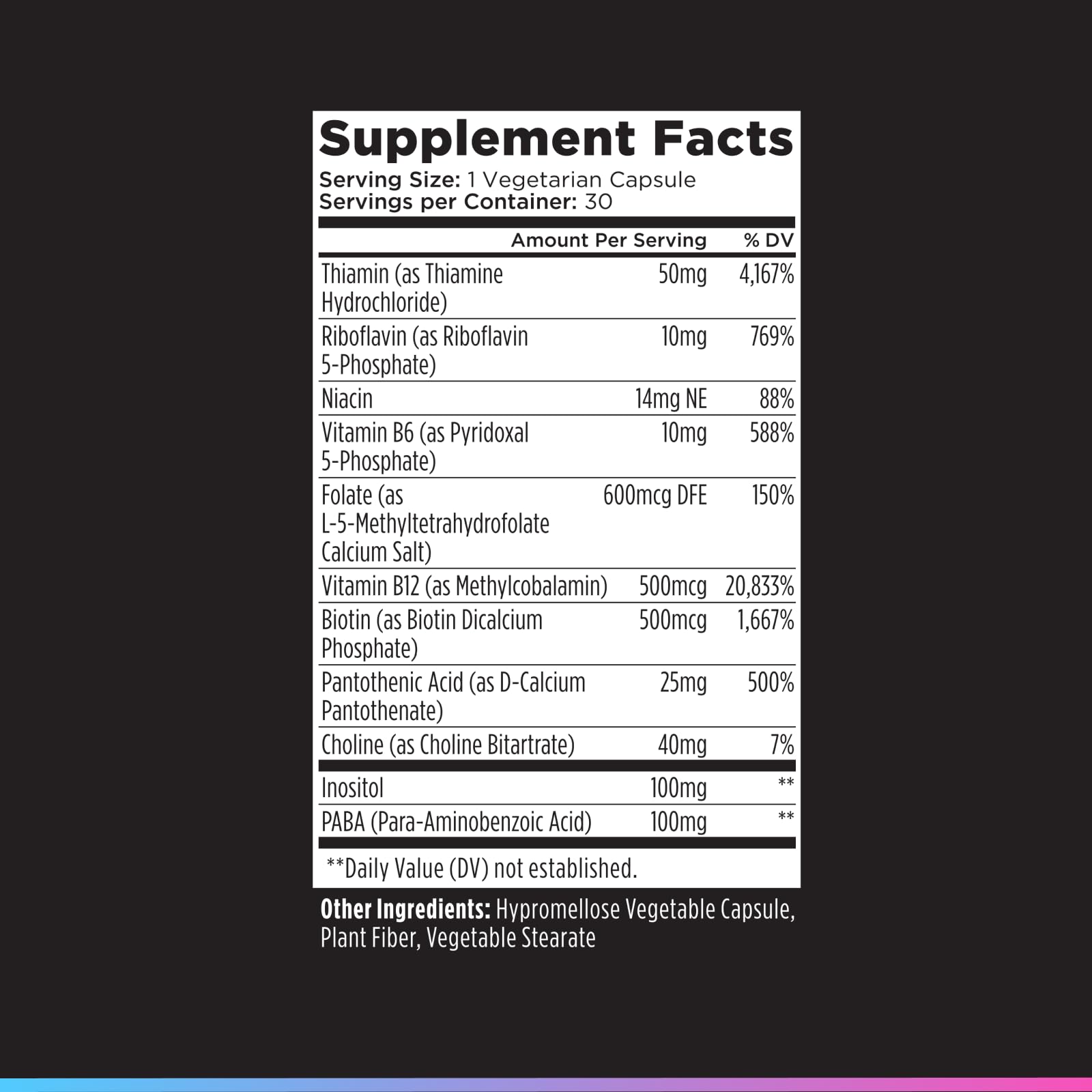 Livingood Daily Vitamin B Complex Capsules for Men and Women, Methylated B12 & Folate, 11 Active Forms Including B1 B2 B3 B5 B6 & Biotin, Gluten Free