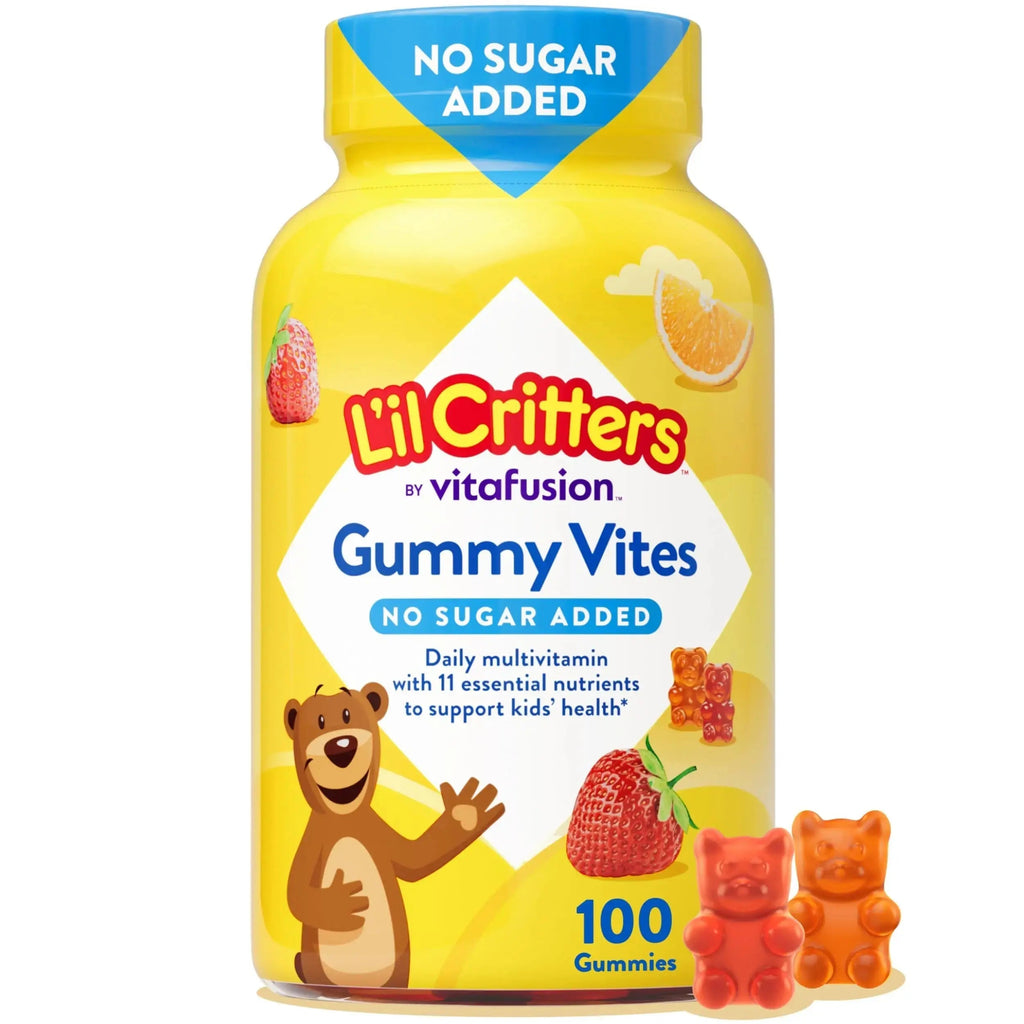 L’il Critters Gummy Vites No Sugar Added Daily Gummy Multivitamin for Ages 2+ Toddlers & Kids, Vitamin C, D3 for Immune Lil Critters Au supplements