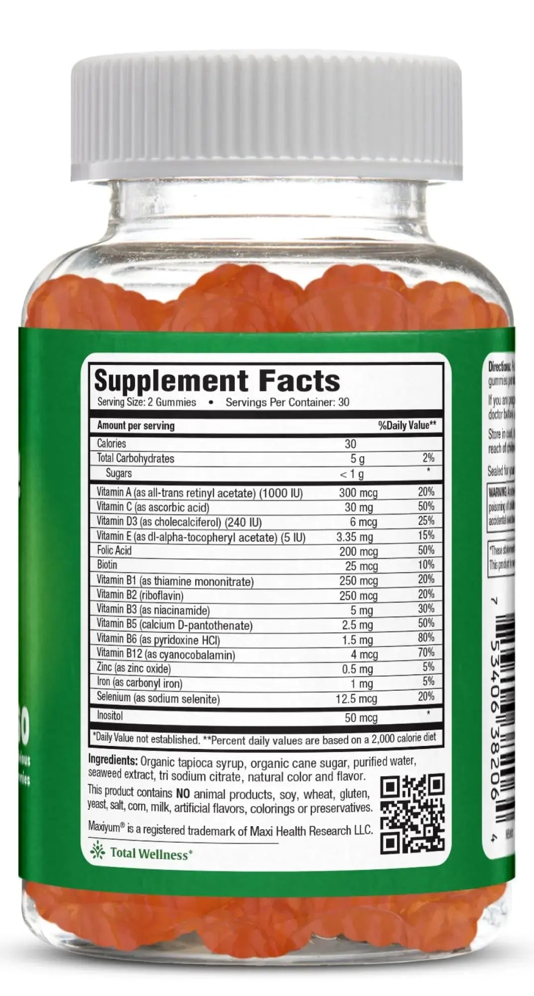 Maxi Health Multivitamin Gummies Vitamins for Adults & Kids - Cherry Flavored Gummy Multivitamins - 60 Vitamin Gummies for Women and Men Maxi Health Au supplements