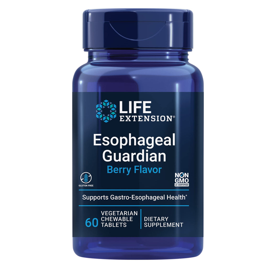 Life Extension Esophageal Guardian, alginic Acid, Potassium Bicarbonate, get Long-Lasting Relief from gastric Distress, Vegetarian, Non-GMO