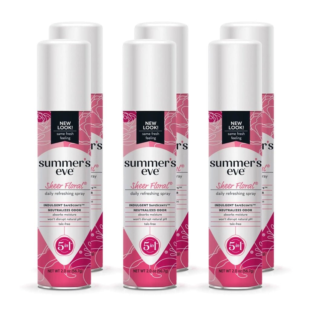 Summer's Eve Freshening Spray | Sheer Floral| 2 oz Size | Pack of 6 | pH Balanced, Dermatologist Summer's Eve Au supplements