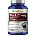 NusaPure Black Cherry Extract 20:1 - Suitable for Vegetarian/Vegan, Non - GMO - 3,000mg 250 Capsules NusaPure Au supplements