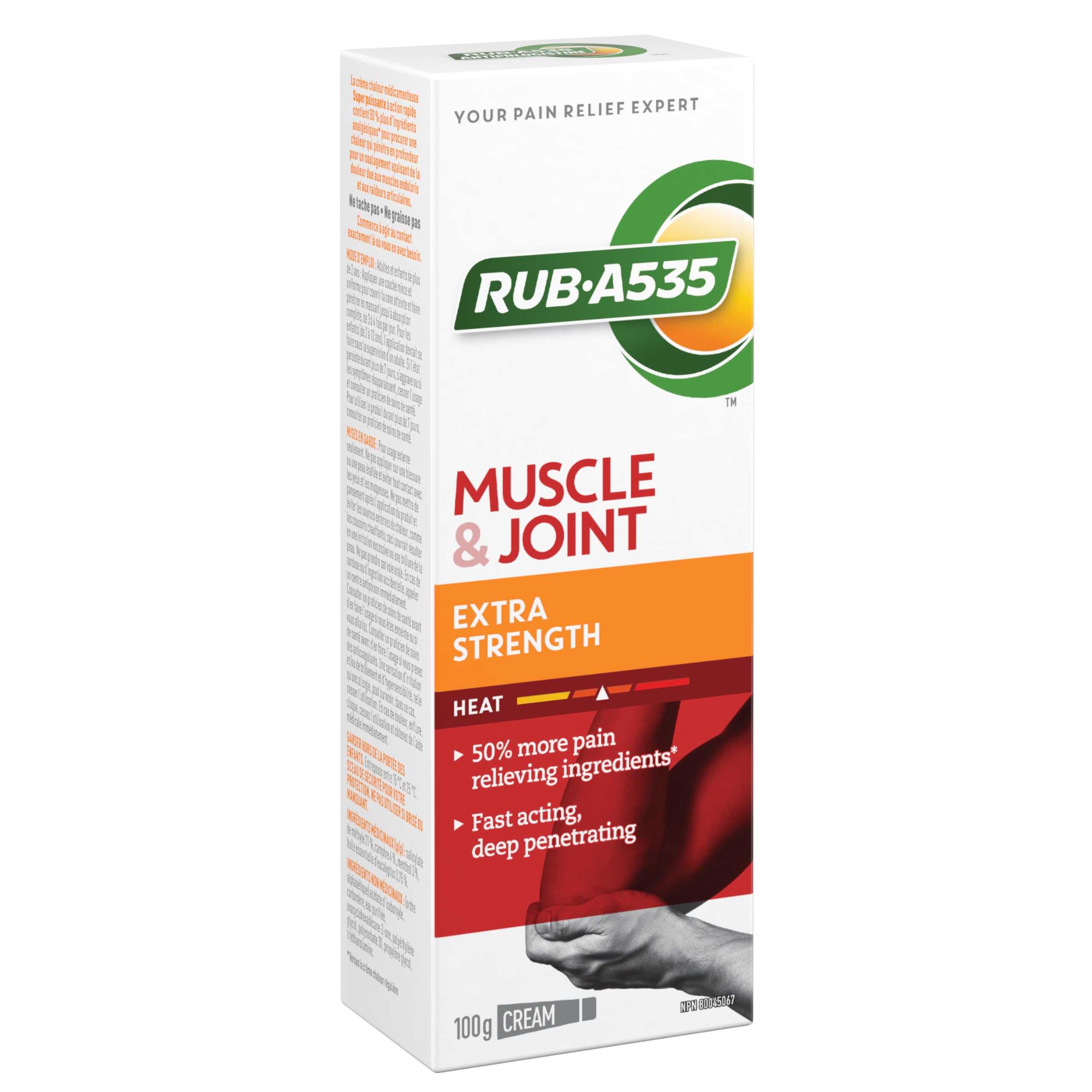 RUB A535 EXTRA STRENGTH CREAM For Relief of Arthritis, Rheumatic Pain, Muscle Pain, Joint & Back Pain 100 g Rub A535 Au supplements