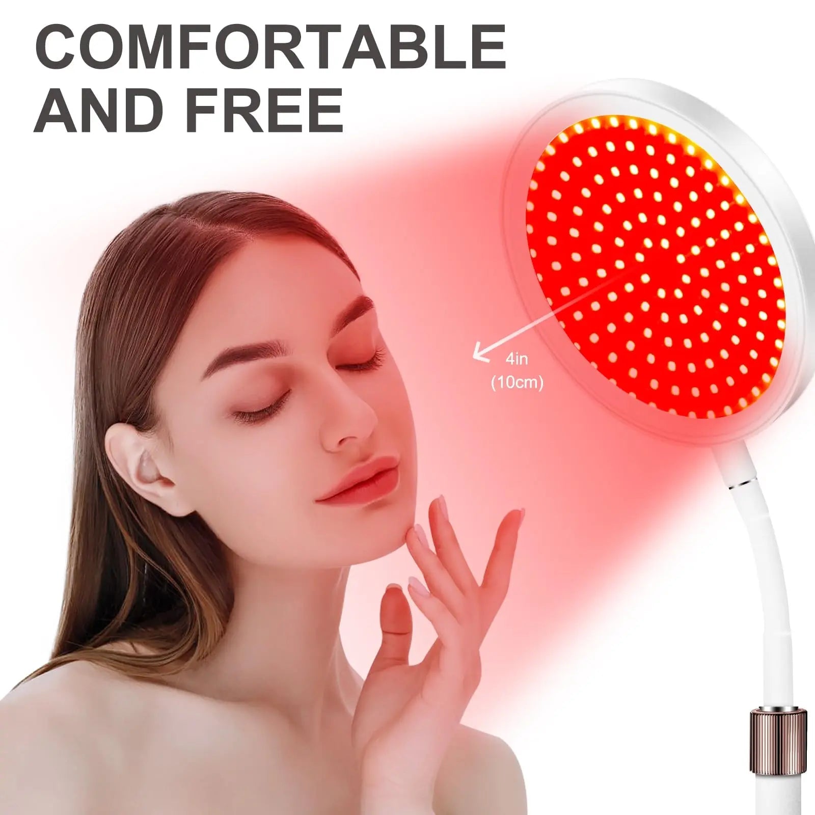Red Light Lamp with Base, 660nm Red Light & 850nm Near Infrared Red Light Lamp with Timer Devowellte Au supplements