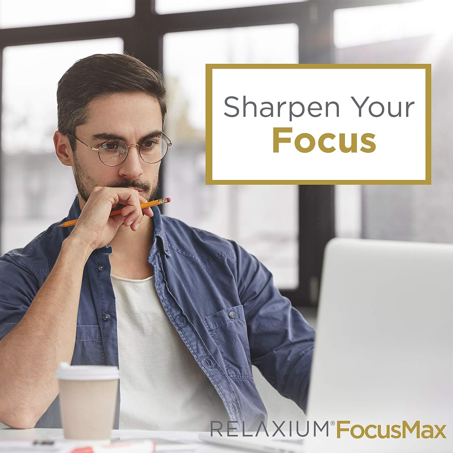 Relaxium FocusMax, Brain & Focus Health Supplement, Mental Clarity Support, Proven Concentration, Focus, Memory,