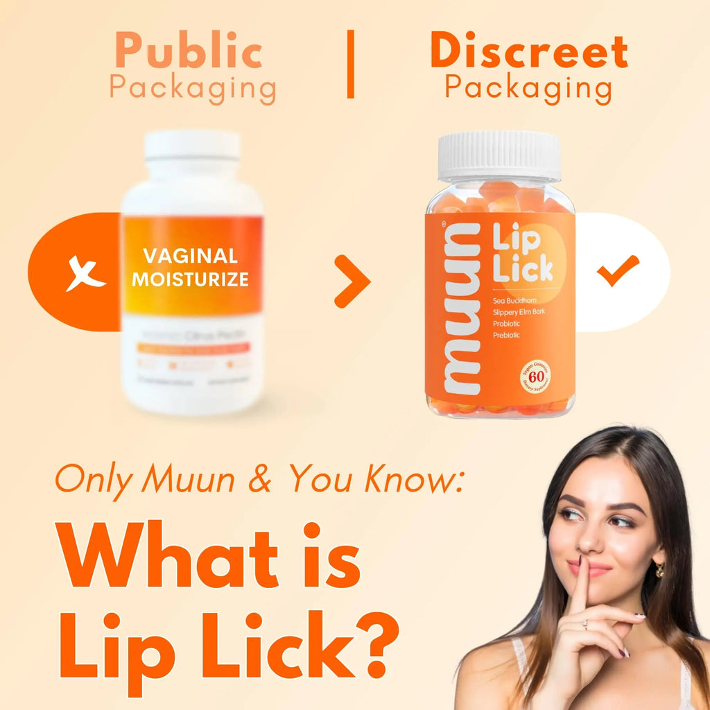 Muun Vaginal Dryness Gummy for Perimenopause Menopause with Slippery Elm Bark, Omega Muun Au supplements