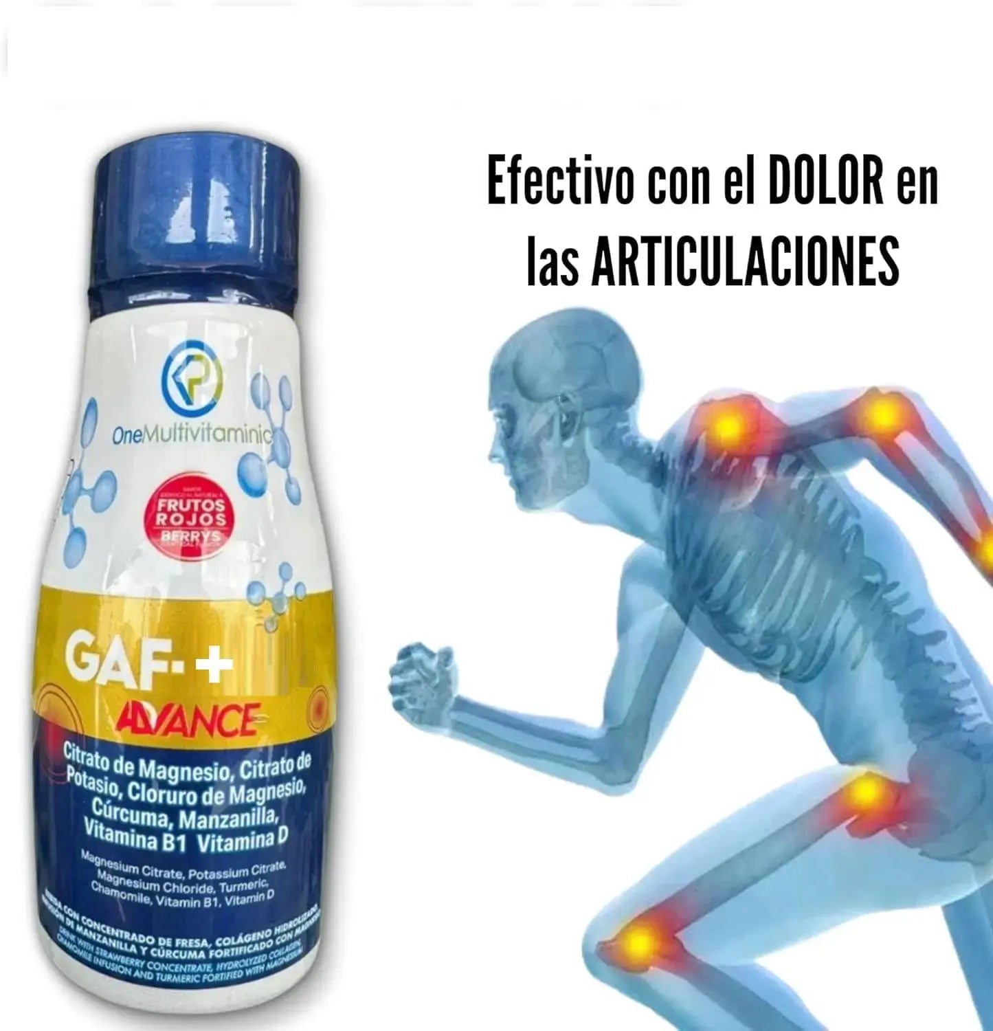 Gaf + Formula avanzada - Multivitamin, 10.14 Fl Oz, 300ML, Red Fruit Flavor Generic Au supplements
