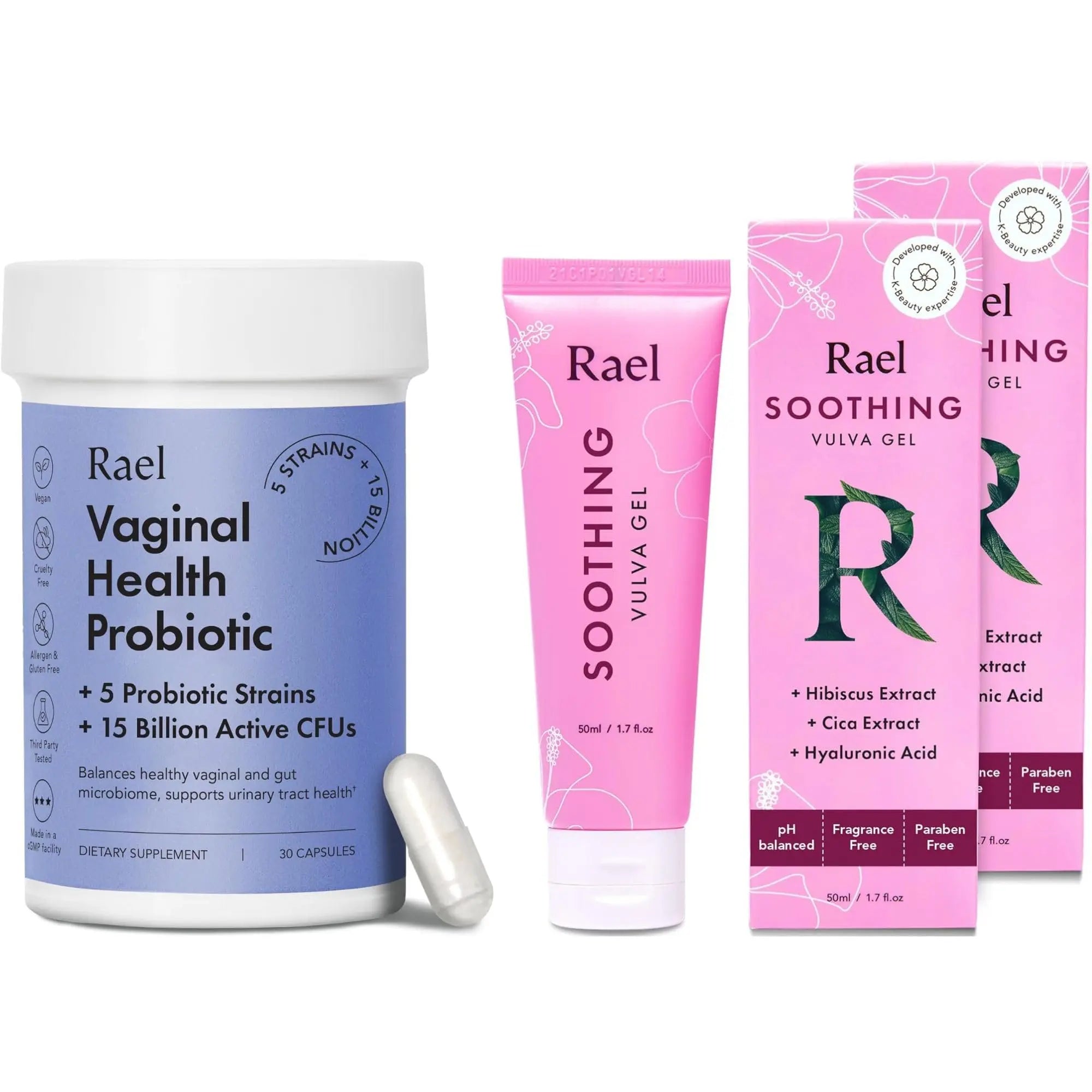 Rael Bundle - Probiotics Supplements for Women, Digestive Enzymes, Urinary Tract Health Rael Au supplements