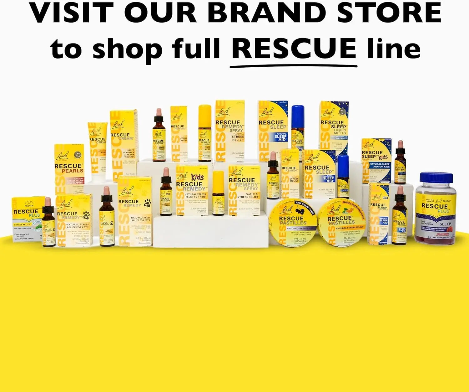 RESCUE Bach Plus Mood & Stress Support Gummies, Daytime Dietary Supplement with Passionflower RESCUE Au supplements