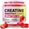 eterlower Creatine Monohydrate Gummies, 5g Creatine Gummies for Women & Men.Pre-Workout & Muscle Growth Support,
