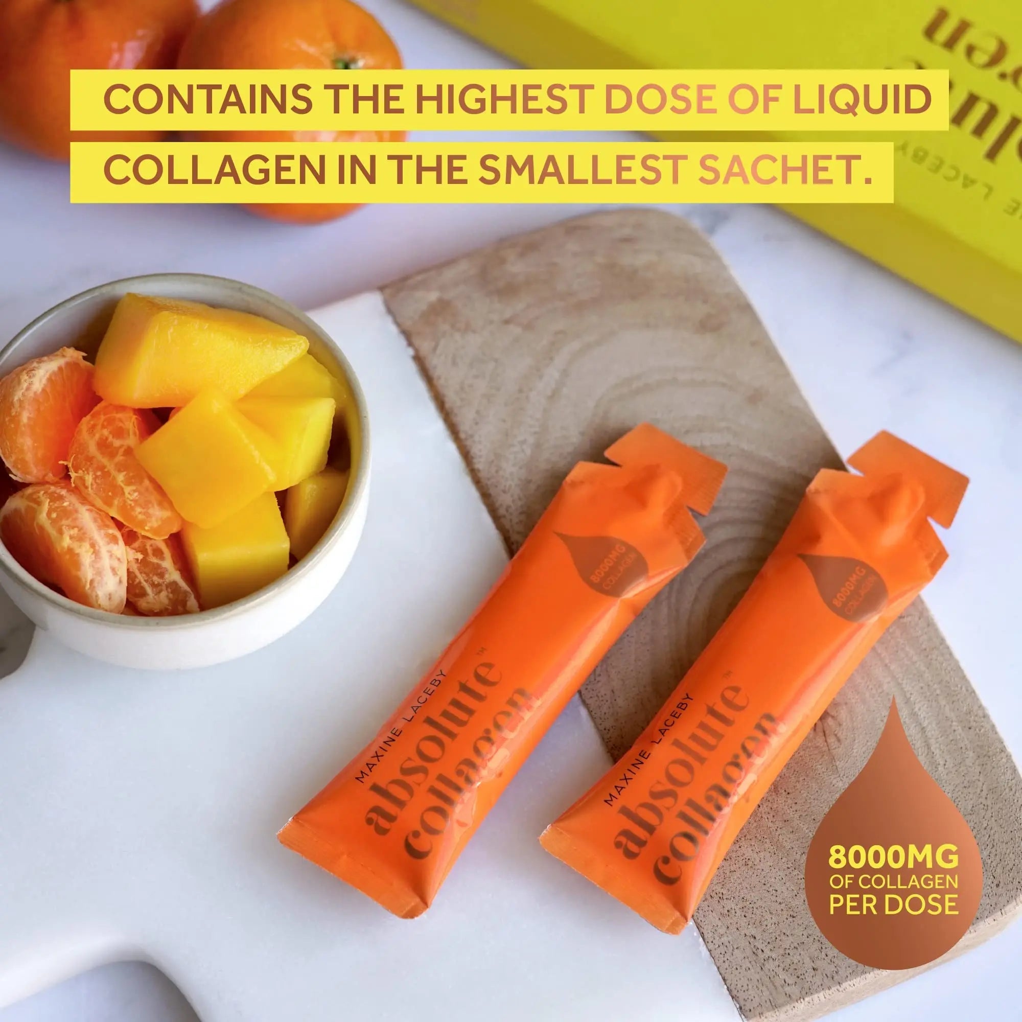 Absolute Collagen Marine Liquid Collagen Supplement for Women - 8000mg Collagen in Each Sachet Absolute Collagen Au supplements