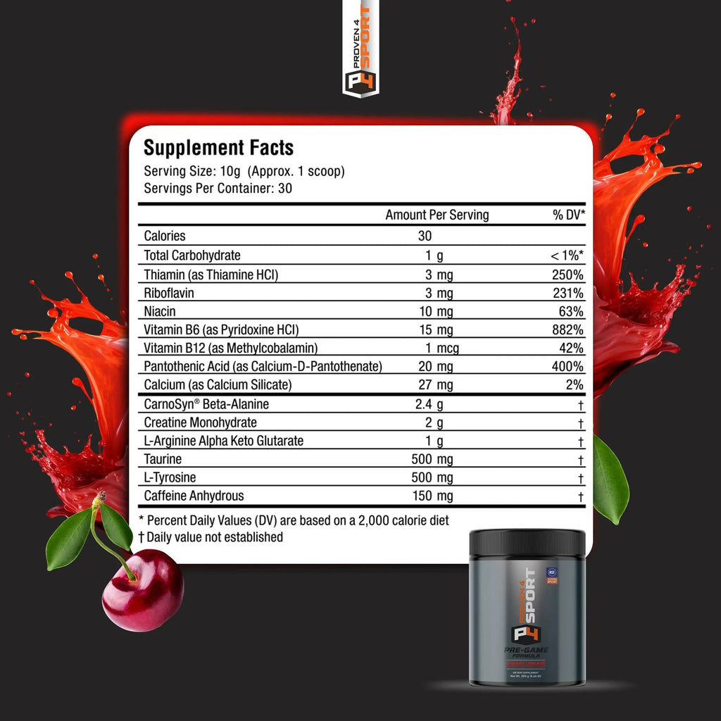 Proven4 Pre Workout Powder for Men and Women with Creatine - Beta Alanine - Caffeine Proven4 Sport Au supplements