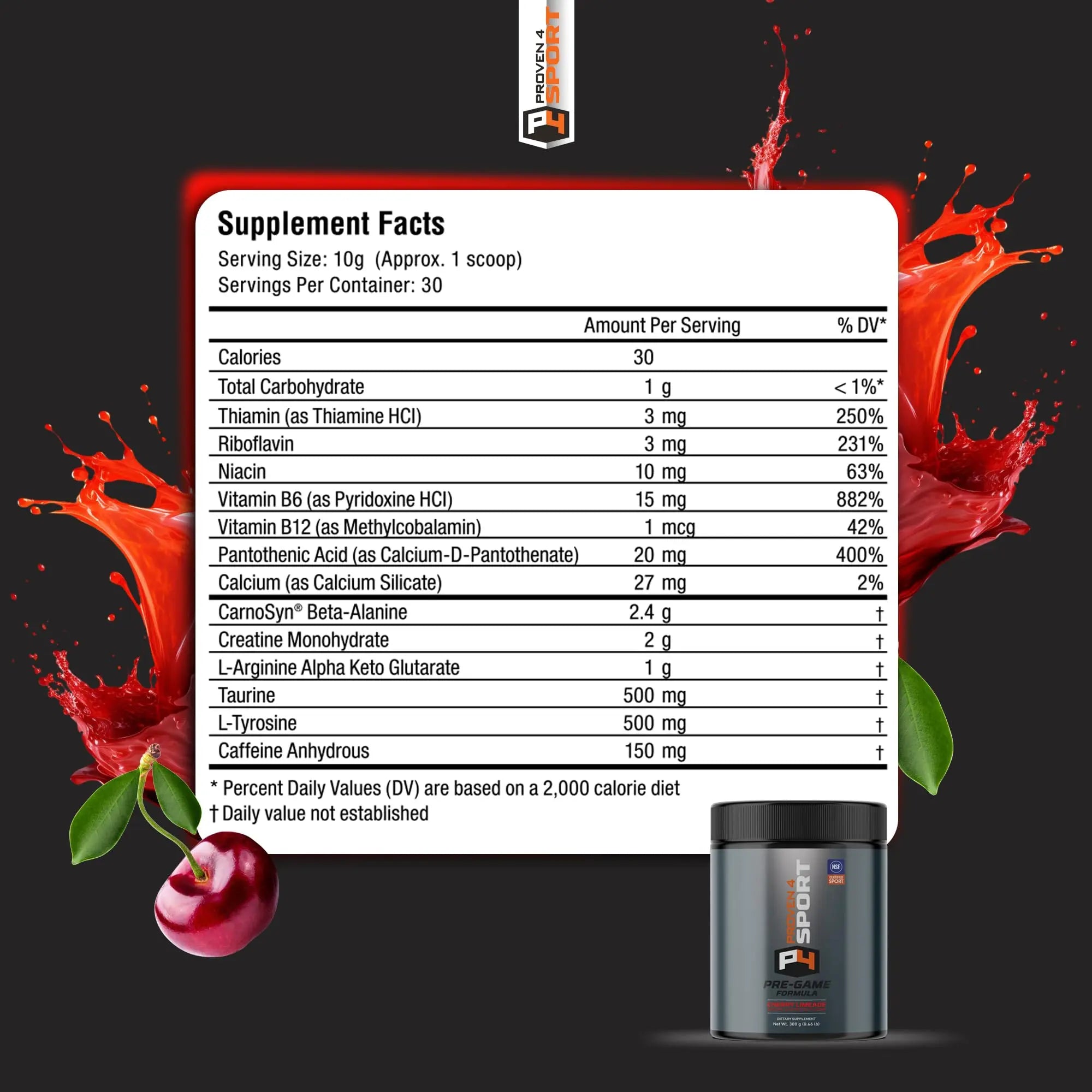 Proven4 Pre Workout Powder for Men and Women with Creatine - Beta Alanine - Caffeine Proven4 Sport Au supplements