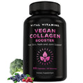 Vital Vitamins Vegan Collagen Booster - with Silica and Hyaluronic Acid - Plant-Based Collagen Supplements