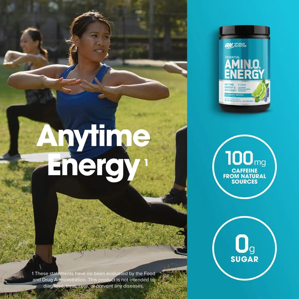 Optimum Nutrition Amino Energy - Pre Workout with Green Tea, BCAA, Amino Acids Optimum Nutrition Au supplements