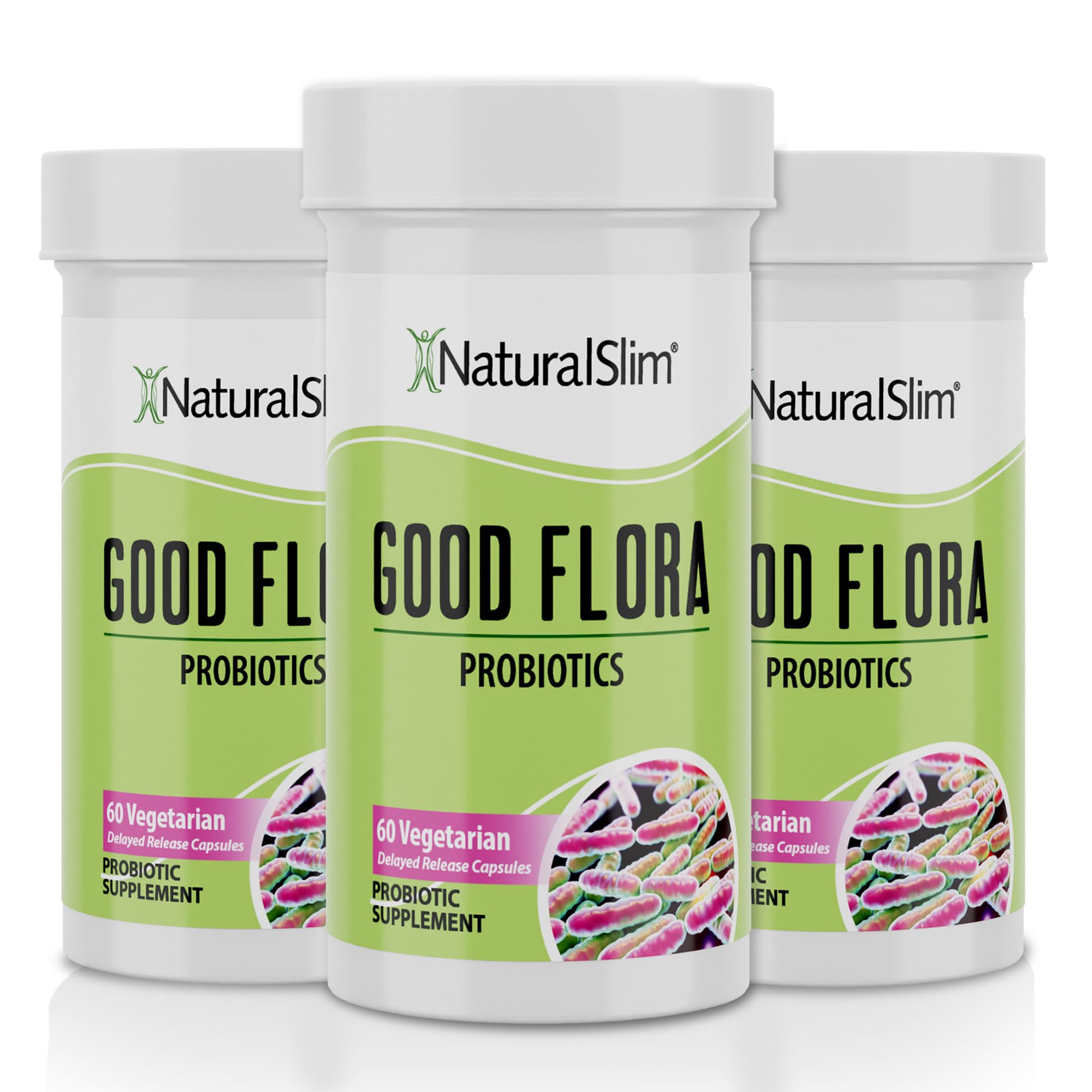 Probiotic Nutritional Supplements Gentle Formula Pro Biotics for Gut Health, Digestive Health, Immune Support, & De-Bloating for Women & Men, 7 Powerful Probiotic Strains, 60 Vegetarian Capsules 3 Pk NaturalSlim Au supplements