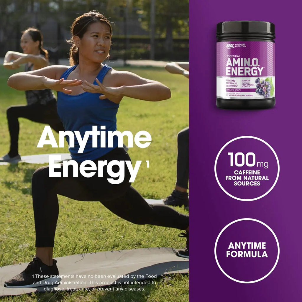 Optimum Nutrition Amino Energy - Pre Workout with Green Tea, BCAA, Amino Acids, Keto Friendly, Green Coffee Extract, Energy Powder Optimum Nutrition Au supplements