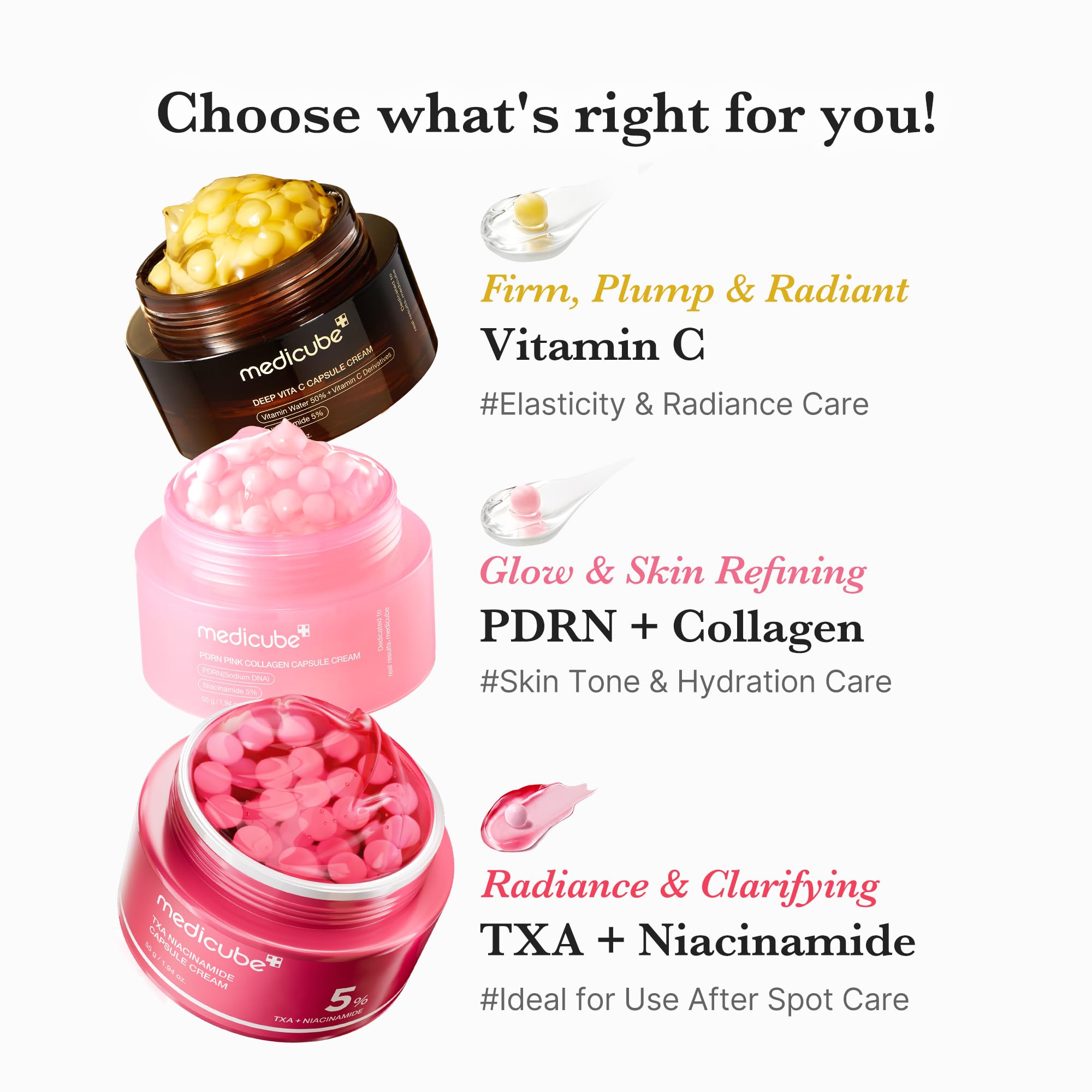 medicube Capsule Cream with Deep Vitamin C | Liposome Vitamin C Golden Capsule