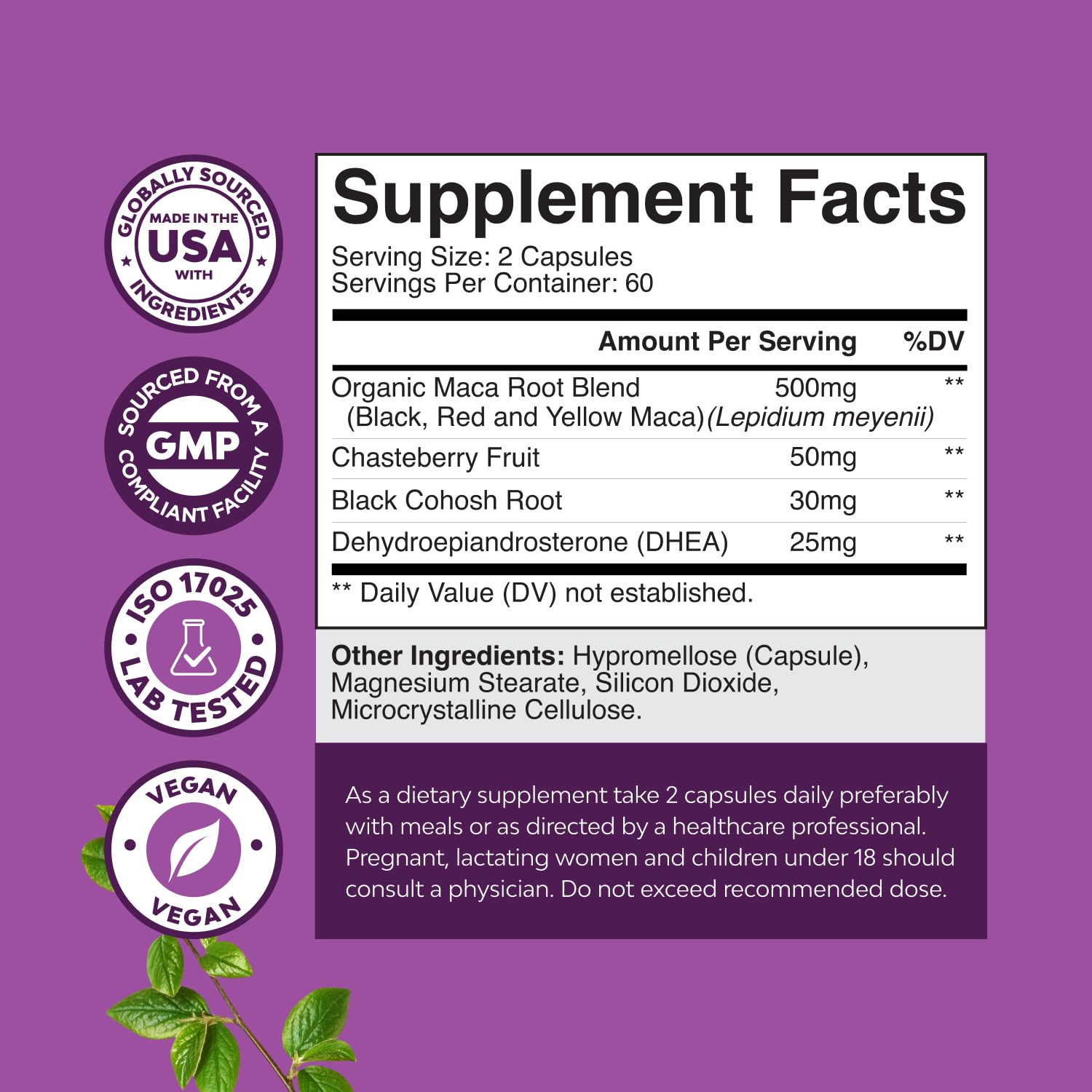 Complete Perimenopause Supplement for Women - Multibenefit Menopause Ease for Women with Maca Root Vitex Berry & Black Cohosh for Hot Flashes Night Sweats Hormone Balance and Mood Support - 120 Count Natures Craft Au supplements