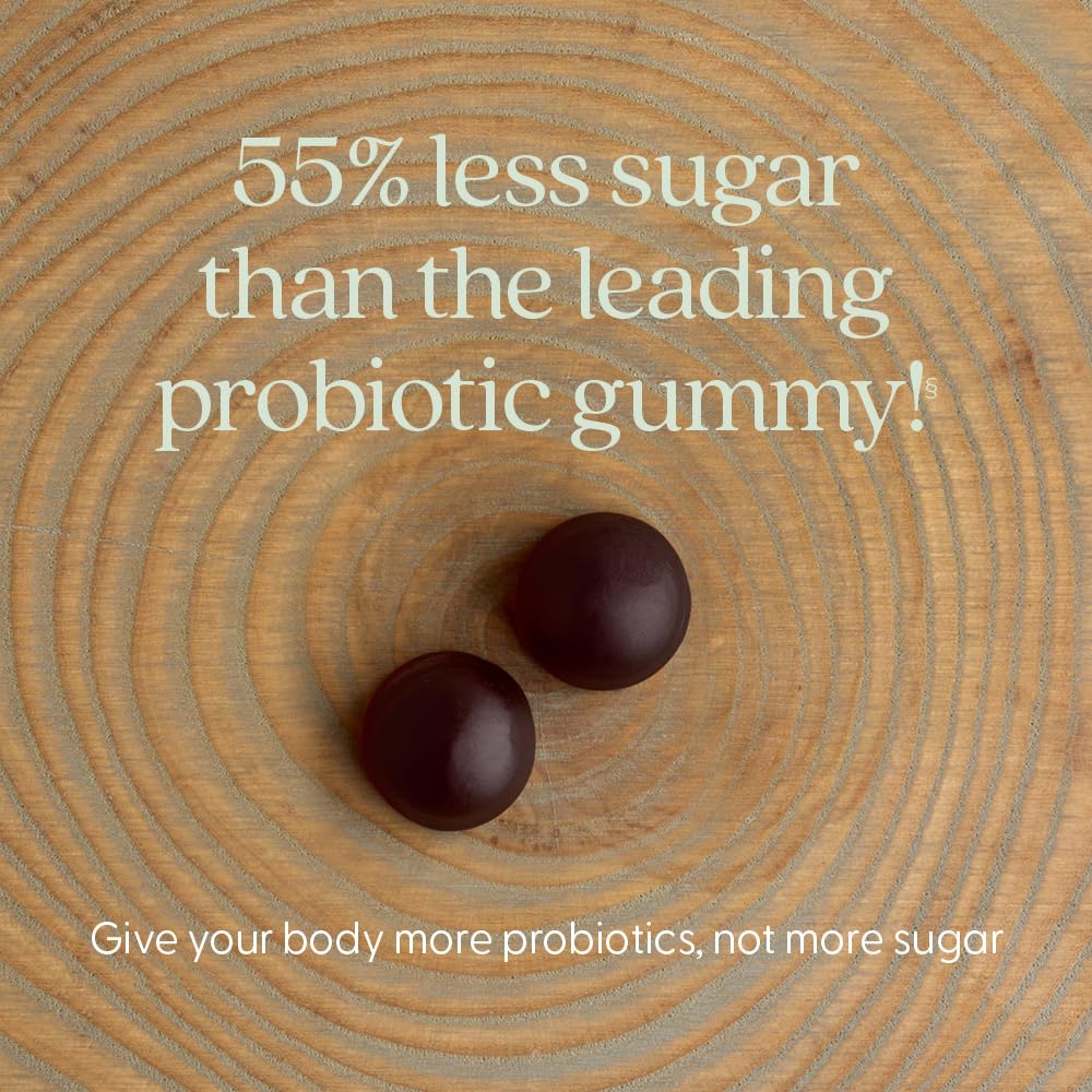 New Chapter Probiotic Gummies for Women and Men, All-Flora (1 Month Supply) – 55% Less Sugar+, Formulated for Holistic Gut Health Support with Probiotics + Prebiotic Fiber