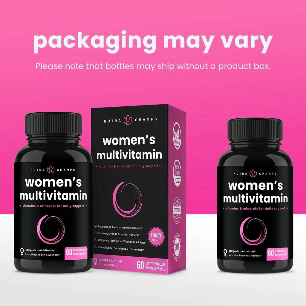 NutraChamps Multivitamin for Women, 240 Count, Vitamins A, B, C, D, E, Biotin, Folic Acid, Womens Gummy Multivitamins, Chewable Daily (Pack of 2) NutraChamps Au supplements