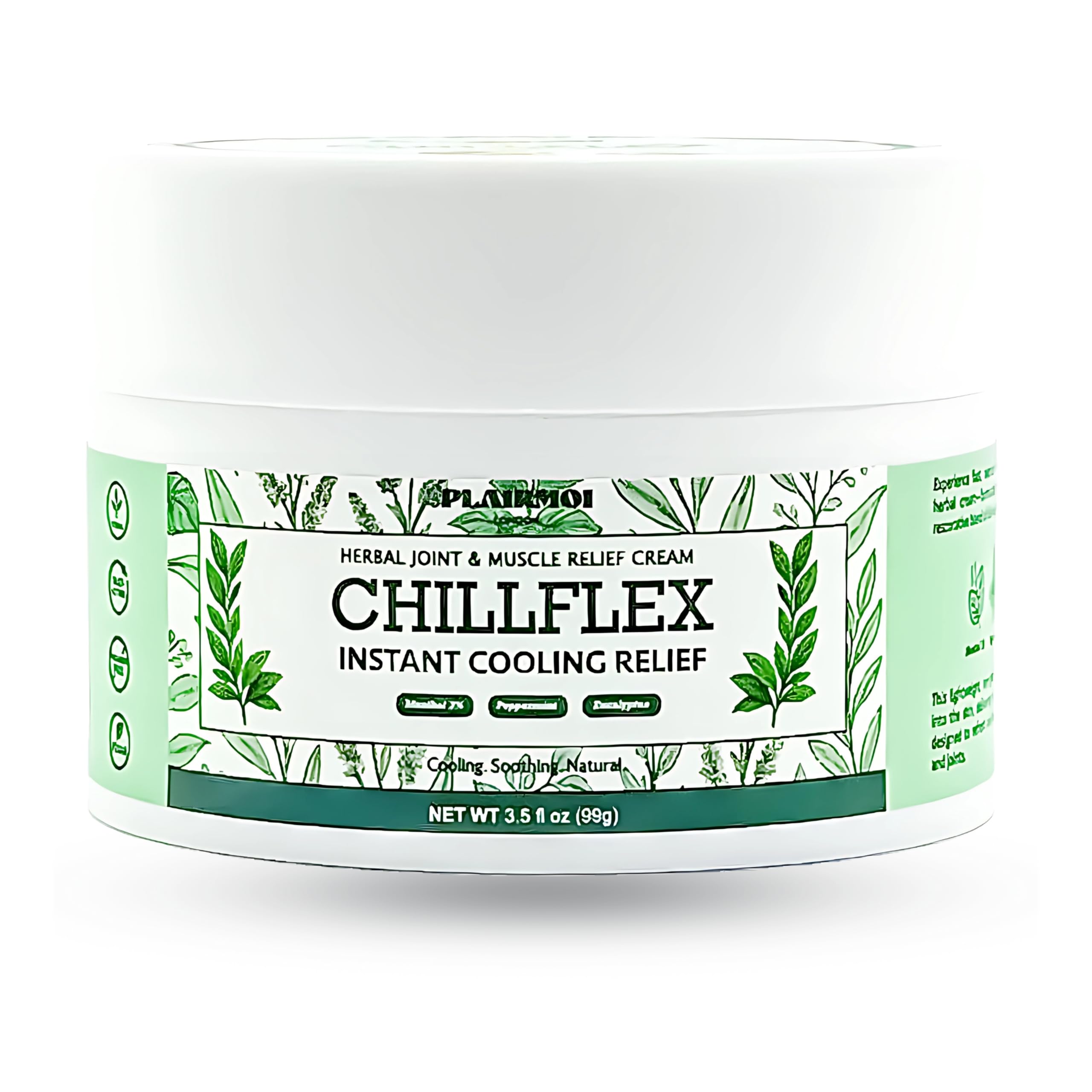 PLAIRMOI CHILLFLEX Pain Relief Gel for Muscle Aches, Joint Pain, Discomfort & Inflammation – Fast Acting, Cooling, Non-Greasy with 3% Menthol & Eucalyptus – 3.5 oz, 1-Pack PLAIRMOI Au supplements