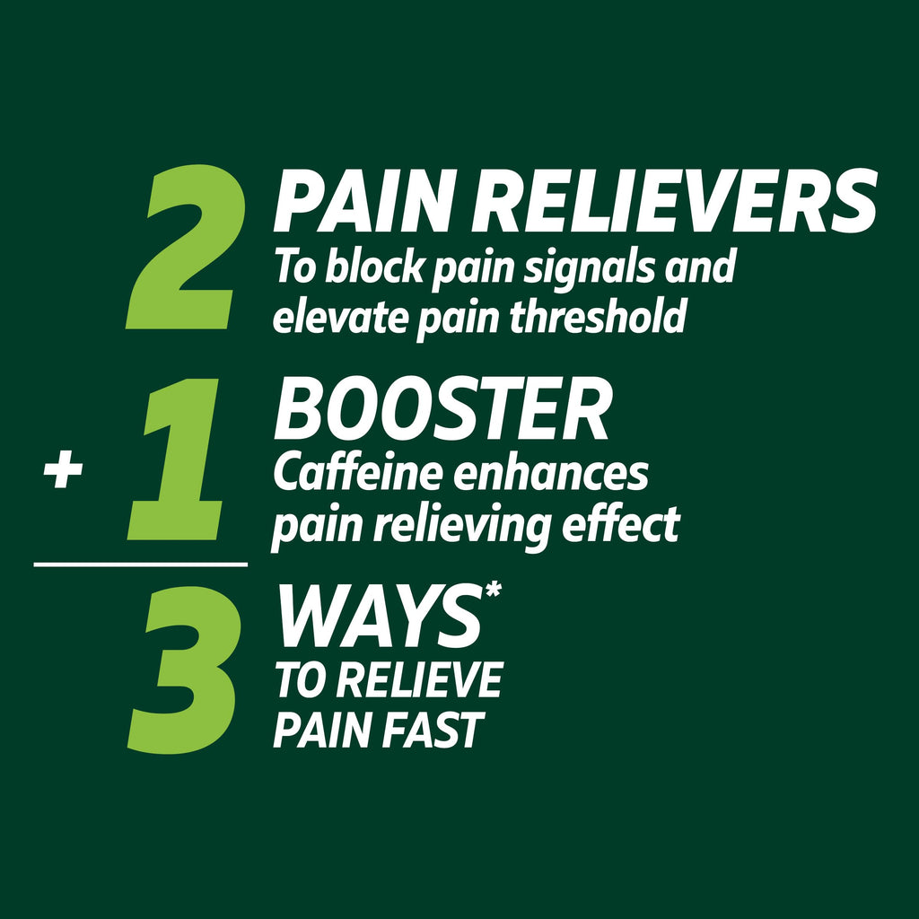Excedrin Extra Strength Pain Relief Caplets for Headache Relief, Acetaminophen 250mg, Aspirin 250mg, Caffeine 65mg, Pain Reliever, 200 Count Excedrin Au supplements