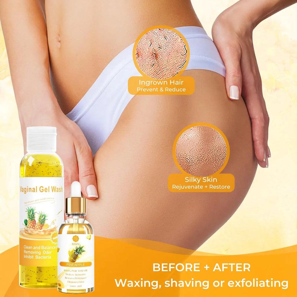 Feminine Wash & Yoni Oil & Yoni Soap Set for Women, Yoni Wash for Vaginal Ph Balance Remove Odor BASSI Au supplements