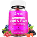 Goreta Women’s Multivitamin Gummies with Biotin 2,500 mcg – 15 Key Nutrients, Sugar-Free Mixed Berry, Pectin-Based, 60 Count Goreta Au supplements