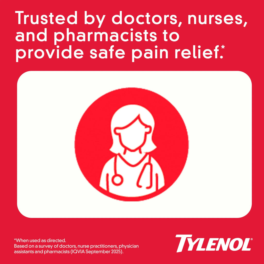 Tylenol Extra Strength Pain Relief Pills, Fast, Strong Pain Relief, Acetaminophen 500 mg Caplets, Pain Reliever & Fever Reducer Medicine for Headache, Backache, Toothache & Minor Arthritis, 100 Count Tylenol Au supplements