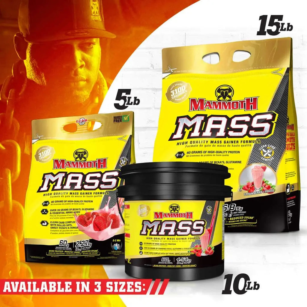 Inter-Active Nutrition Mammoth Mass Supplement, 2.27kg Strawberry Mammoth Au supplements