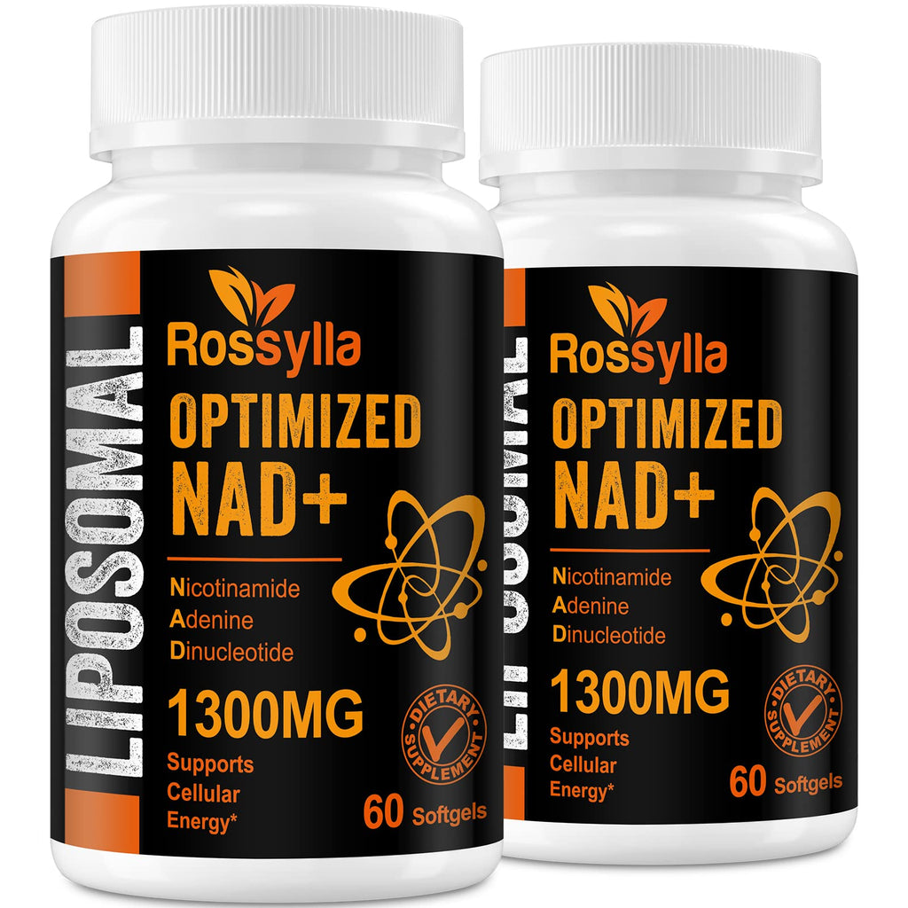 Rossylla 1300 MG Liposomal NAD+ Supplement | Highest Absorption | Purest NAD Supplemet to Boost NAD+ Effetively | Boosting NAD+ Supplement for Aging Defese, Cellular Energy, Longevity | 120 Count Rossylla Au supplements