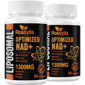Rossylla 1300 MG Liposomal NAD+ Supplement | Highest Absorption | Purest NAD Supplemet to Boost NAD+ Effetively | Boosting NAD+ Supplement for Aging Defese, Cellular Energy, Longevity | 120 Count Rossylla Au supplements