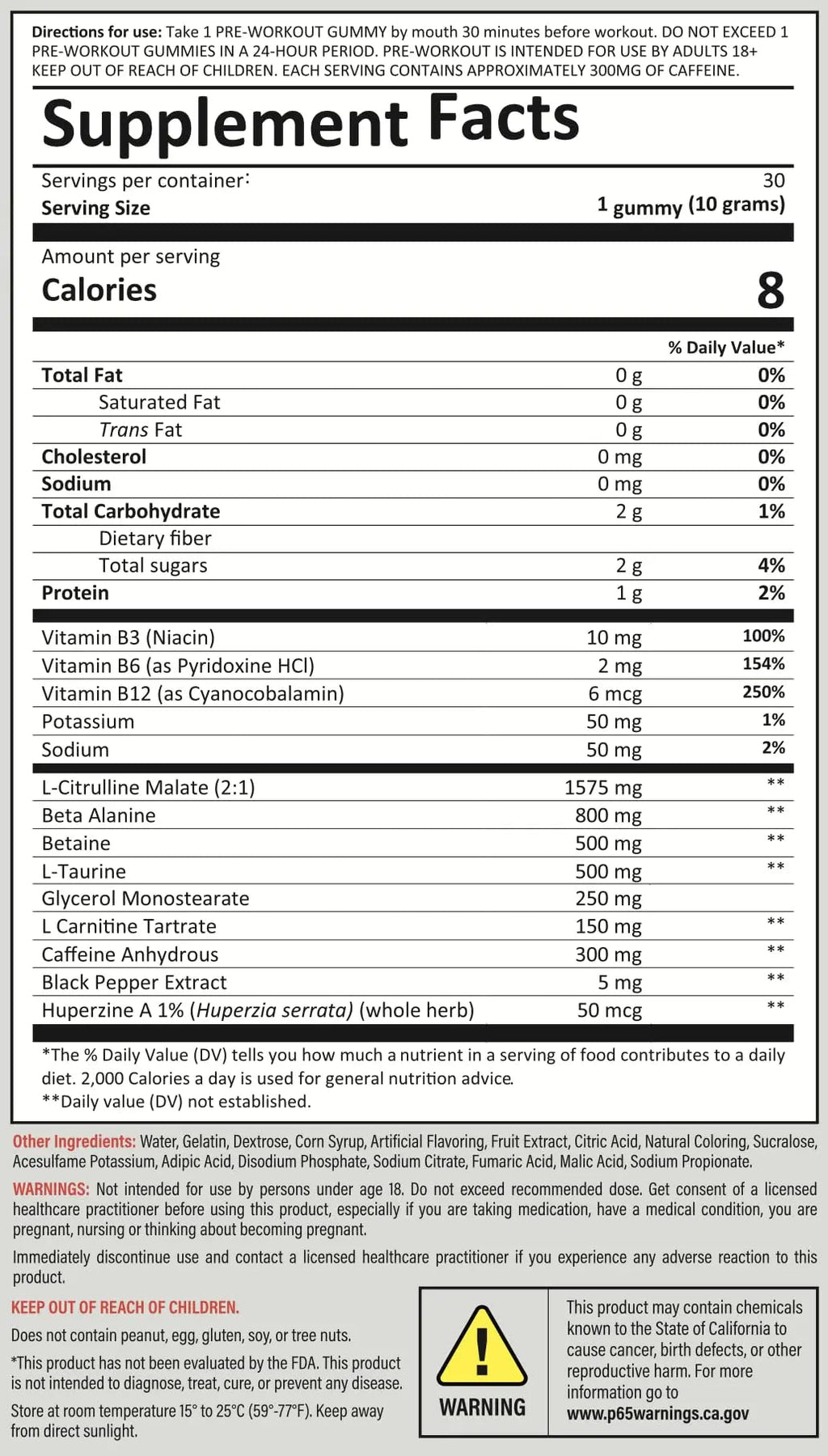 Kodagenix Pre Workout Gummies for Men and Women with Caffeine, L-Citrulline and Beta Kodagenix Au supplements