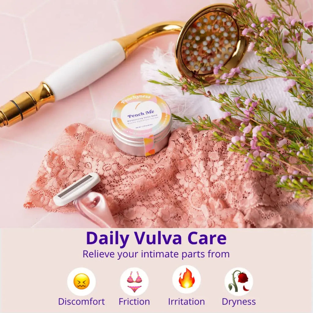 Peach Me Organic Vulva Balm by Peachyness - Hormone-Free Vaginal Moisturizer for Sensitive Skin Peachynes s Au supplements