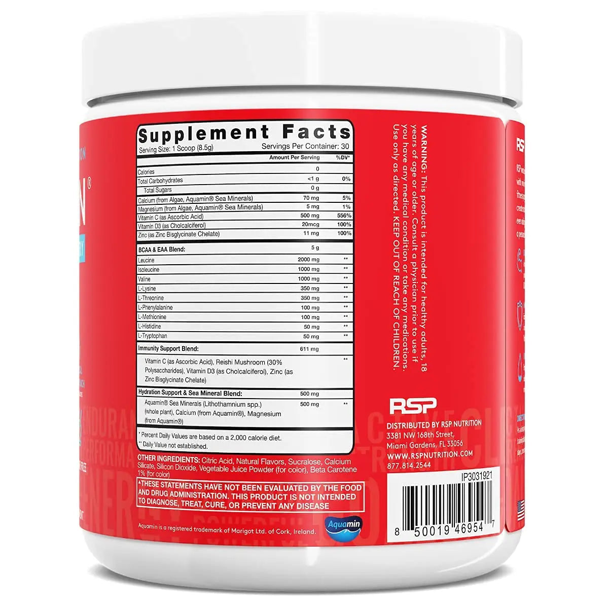 RSP NUTRITION Vegan AminoLean Pre Workout Energy (Mango 25 Servings) with AminoLean RSP NUTRITION Au supplements