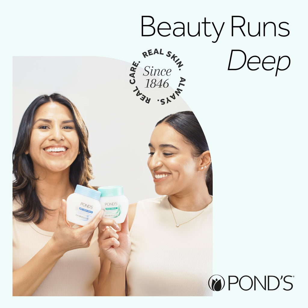Pond's Nourishing Moisturizing Cream, Crema S, Fragrance Free, Ivory, 14.1 Oz