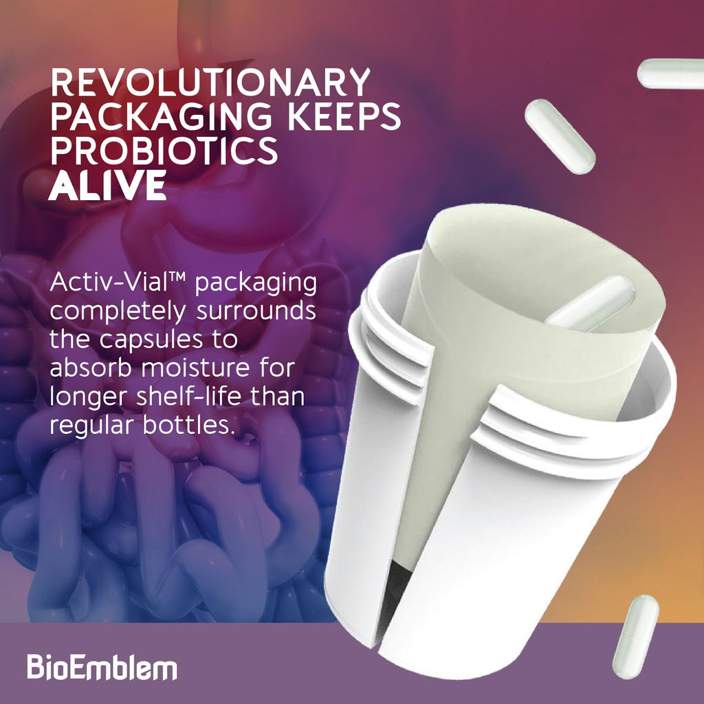 BioEmblem Probiotics for Women & Men – 55 Billion CFU | 11 Strains with Prebiotics & Postbiotics | Jerusalem Artichoke & Inulin | Digestive & Immune Support, Nutrient Absorption | Non-GMO,45 Capsules BioEmblem Au supplements