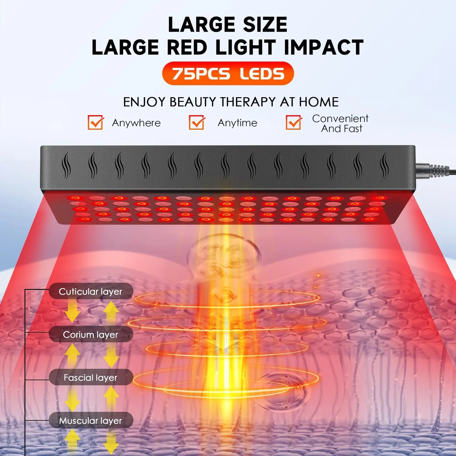 Infrared Red Light Therapy Lamp: Heating Pad Pain Relief for Body 75 LEDs Red Light Astarexin Au supplements