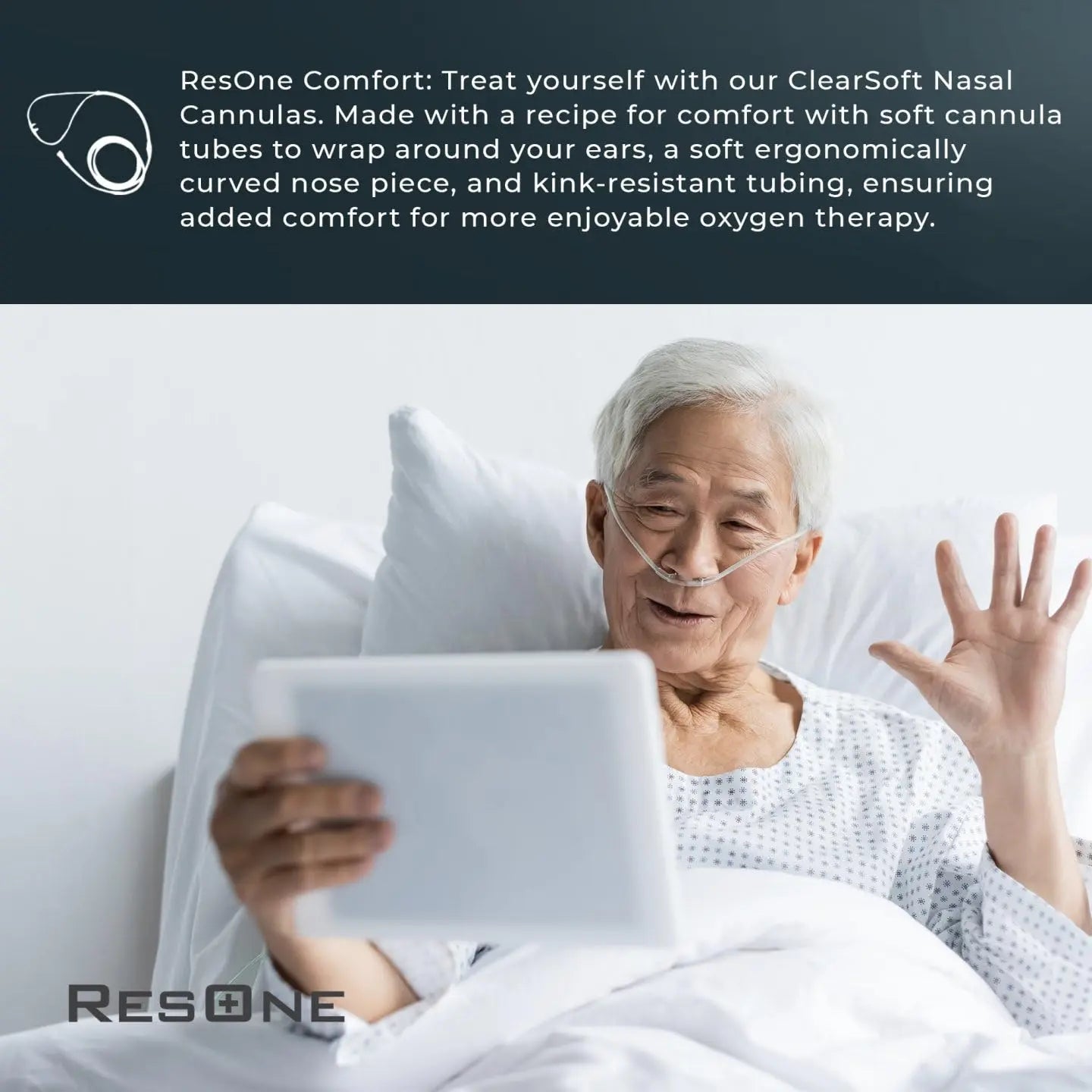 ResOne Soft Nasal Cannula 5-Pack - Oxygen Cannula, Curved Prongs, 4Ft Crush-Resistant Tubing ResOne Au supplements
