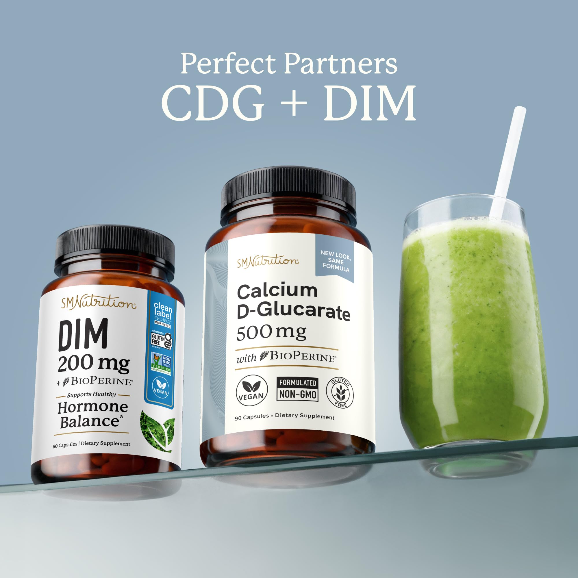 Calcium D-Glucarate | 500MG | CDG for Liver Detox and Cleanse, Hormone Balance, and Menopause Support | Calcium Supplement | Vegan, Non-GMO, Third-Party Tested | 90 Capsules (3-Month Supply) SMNutrition Au supplements