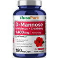 NusaPure D-Mannose Complex 1400 mg (with Hibiscus and Cranberry) - 180 Veggie Caps Non-GMO & Vegan NusaPure Au supplements