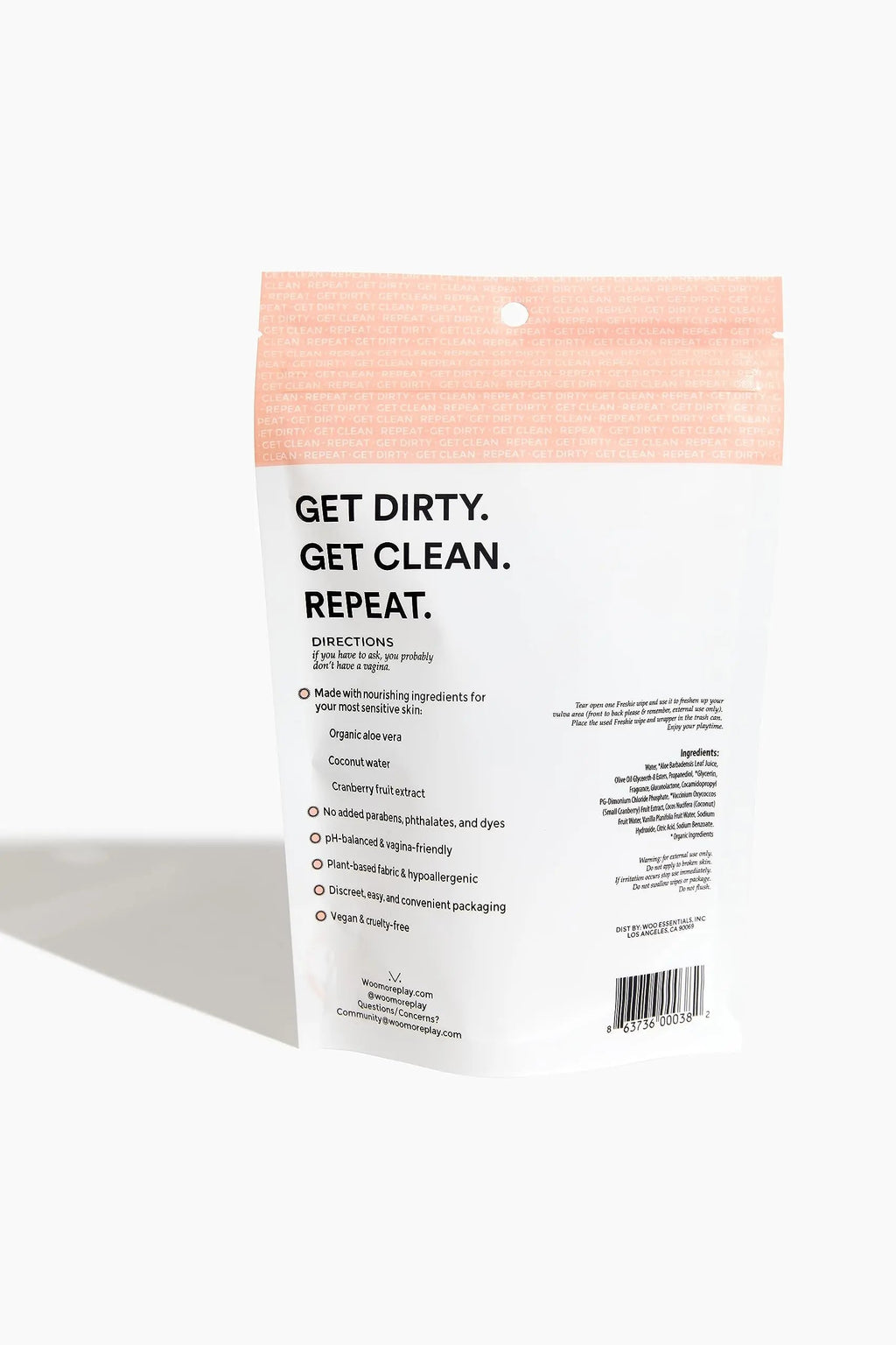 Woo More Play Freshies: All-Natural Feminine Intimacy Towelette Wipes with Coconut Oil Woo More Play Au supplements