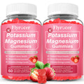 2 Pack Potassium Magnesium Gummies for Men & Women, Potassium Magnesium Supplement for Leg Cramps, Muscle Health, & Electrolyte Balance, Strawberry Flavor, 120 Gummies Flyrocer Au supplements