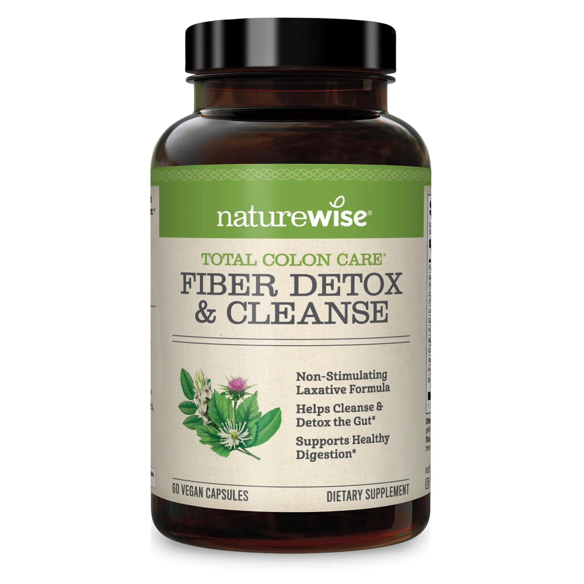NatureWise Total Colon Care Fiber Cleanse with Herbal Laxatives, Prebiotics, & Digestive NatureWise Au supplements