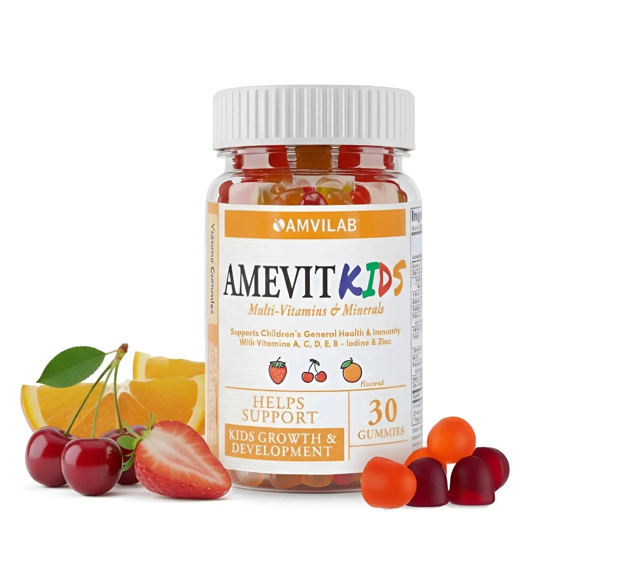 AMVILAB Amevit Kids Gummy Multivitamin – Complete Daily Vitamins for Children – with Essential Nutrients for Growth & Immunity AMVILAB Au supplements