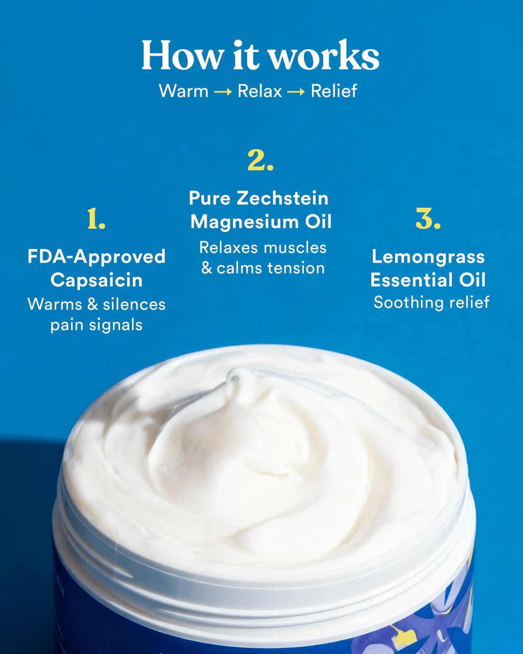 ASUTRA Melt Pain Away Magnesium Cream – Warming Capsaicin Formula for Leg Cramps, Muscle Tension & Nighttime Leg Relief – Fast-Absorbing, Non-Sticky Topical Magnesium Lotion for Feet & Body ASUTRA Au supplements